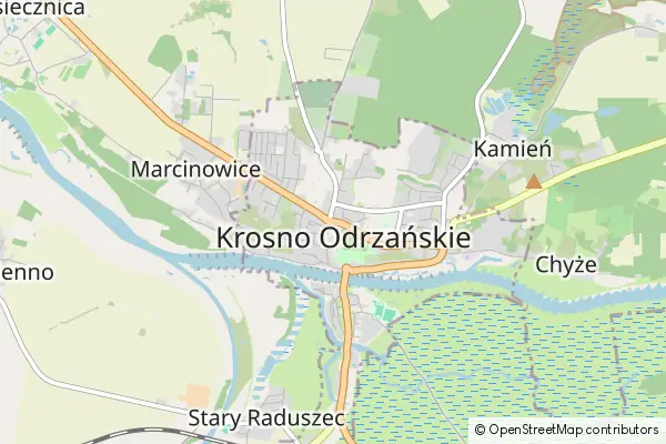 Mapa Krosno Odrzańskie