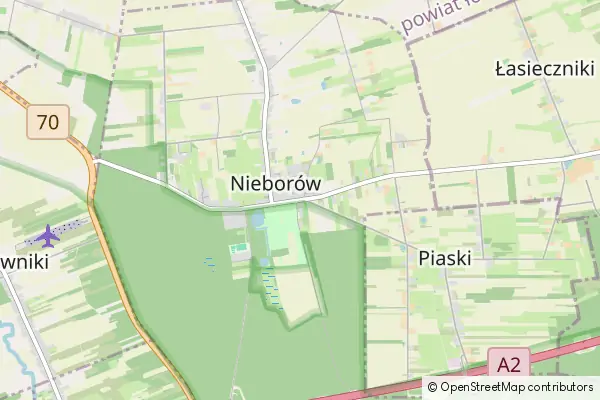 Mapa Nieborów