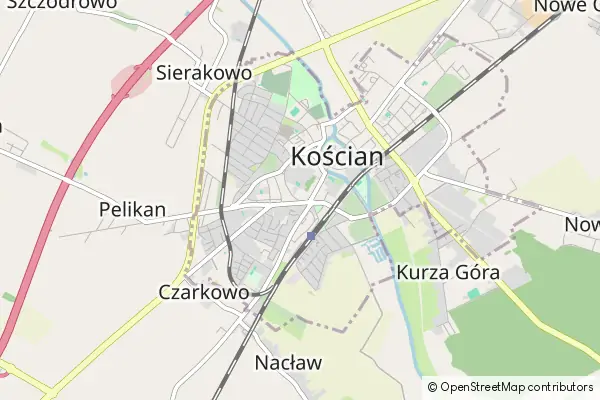 Mapa Kościan