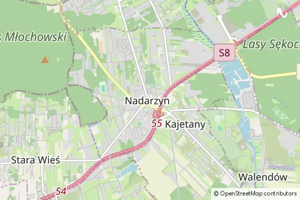 Mapa Nadarzyn