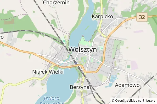 Mapa Wolsztyn