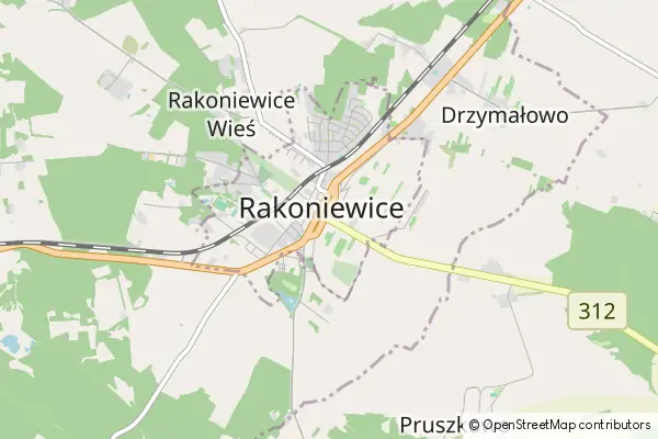 Mapa Rakoniewice