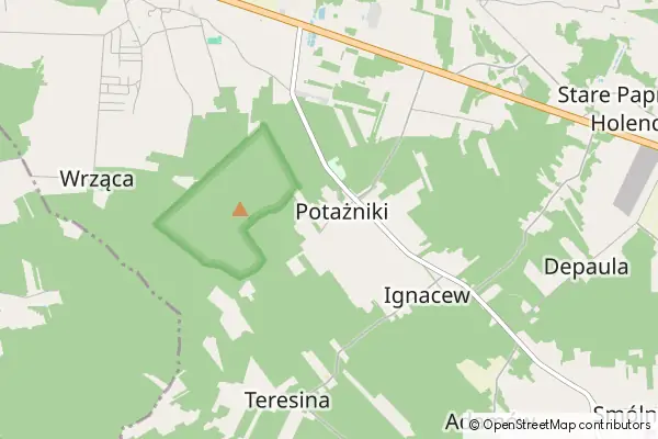 Mapa Potażniki