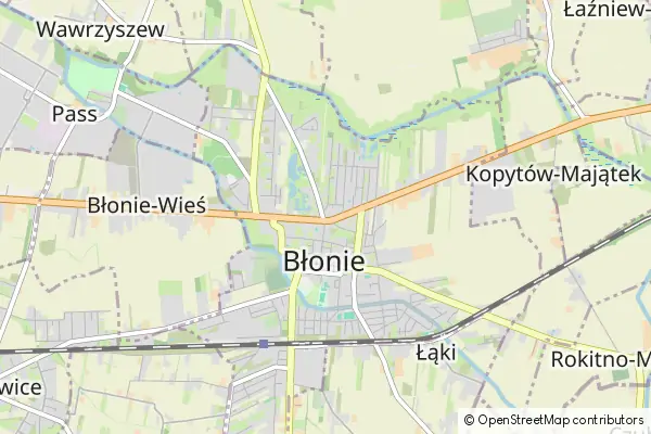 Mapa Błonie