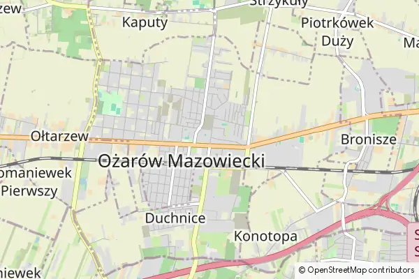 Mapa Ożarów Mazowiecki