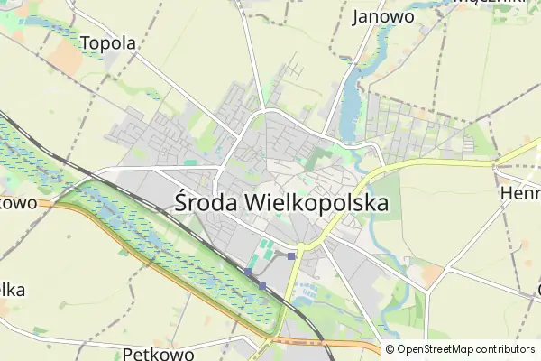 Mapa Środa Wielkopolska