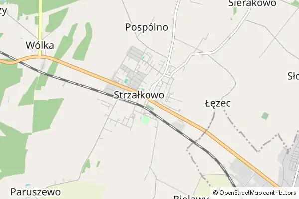 Mapa Strzałkowo