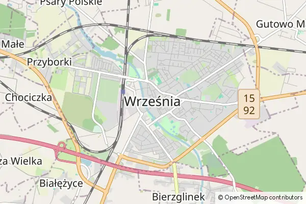 Mapa Września