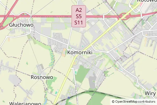 Mapa Komorniki