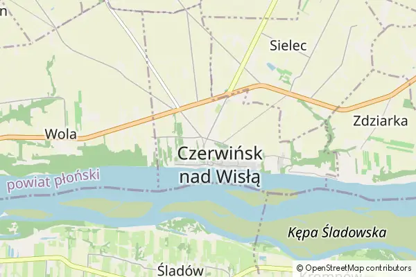 Mapa Czerwińsk nad Wisłą