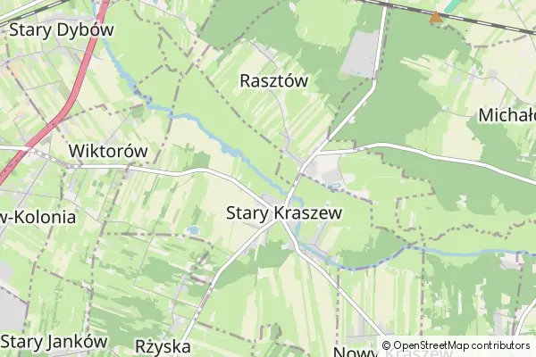 Mapa Stary Kraszew