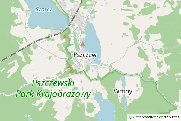 Mapa Pszczew