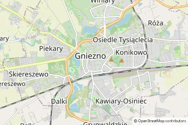 Mapa Gniezno