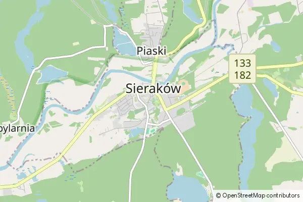 Mapa Sieraków