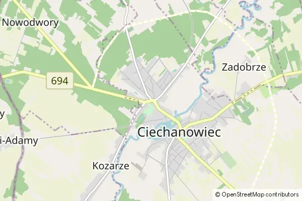 Mapa Ciechanowiec