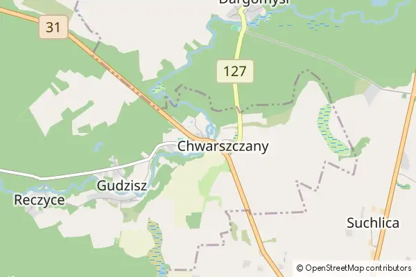 Mapa Chwarszczany