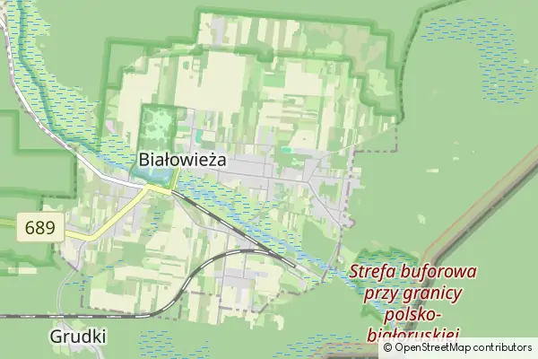 Mapa Białowieża