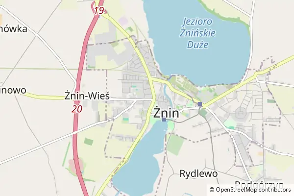 Mapa Żnin