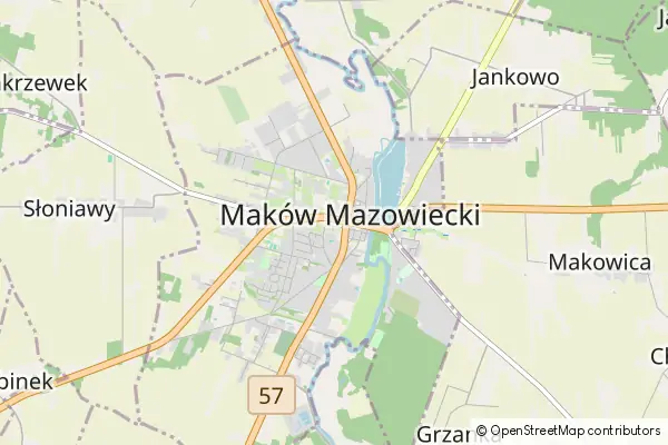 Mapa Maków Mazowiecki