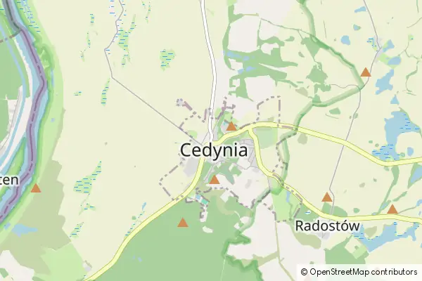 Mapa Cedynia