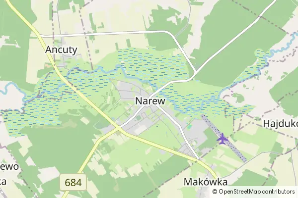 Mapa Narew