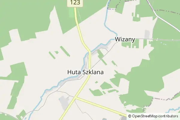 Mapa Huta Szklana