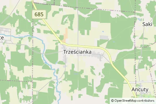 Mapa Trześcianka