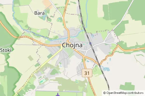 Mapa Chojna