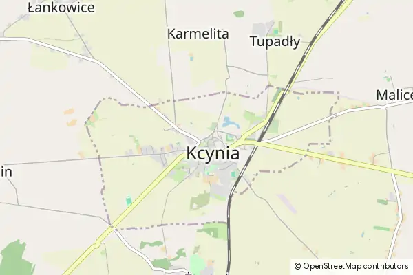 Mapa Kcynia