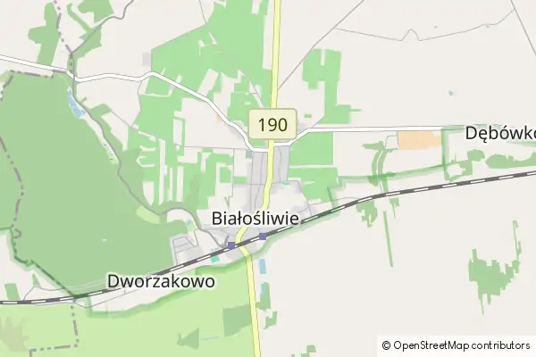 Mapa Białośliwie