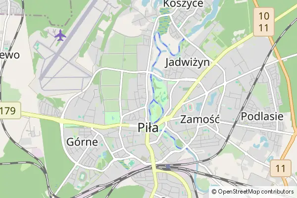 Mapa Piła