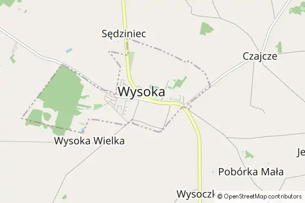 Mapa Wysoka