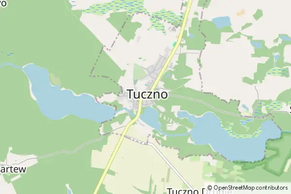 Mapa Tuczno