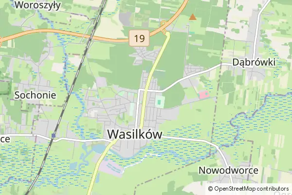 Mapa Wasilków