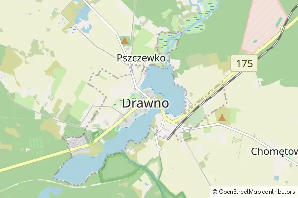 Mapa Drawno