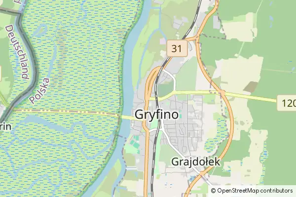 Mapa Gryfino