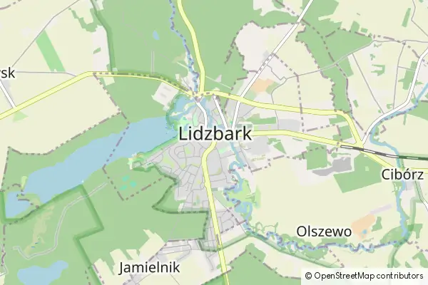 Mapa Lidzbark