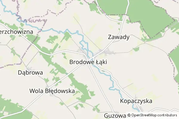 Mapa Brodowe Łąki