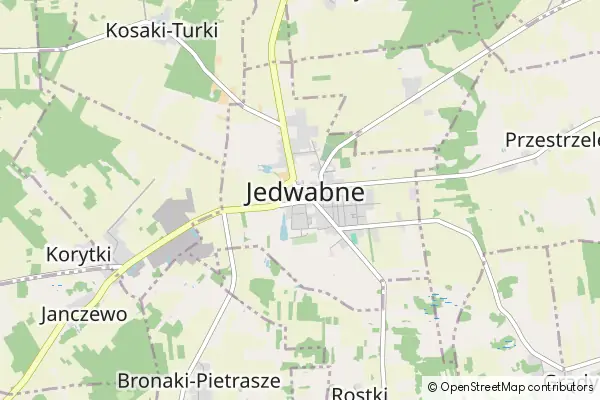 Mapa Jedwabne