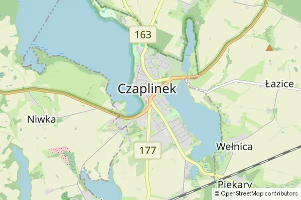 Mapa Czaplinek