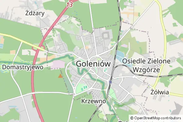 Mapa Goleniów