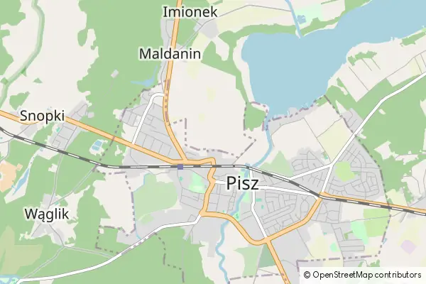 Mapa Pisz