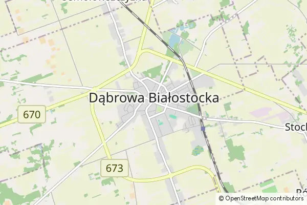 Mapa Dąbrowa Białostocka