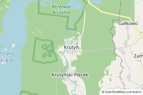 Mapa Krutyń