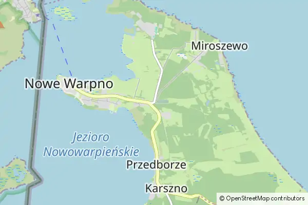 Mapa Nowe Warpno