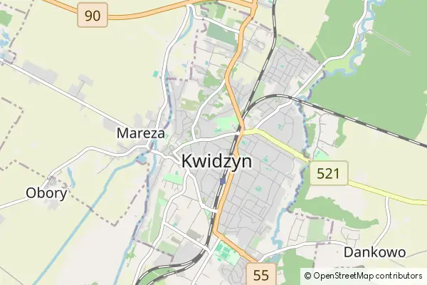 Mapa Kwidzyn