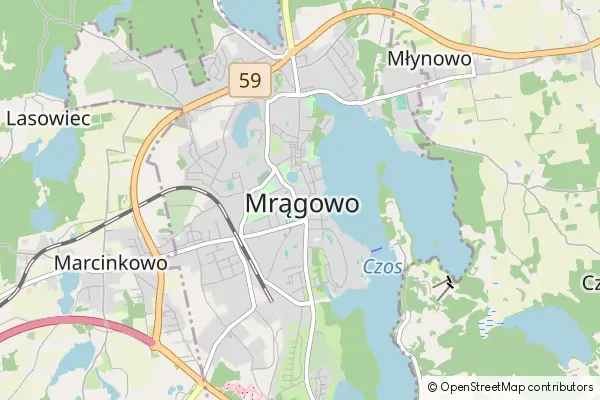 Mapa Mrągowo