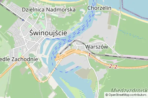 Mapa Świnoujście