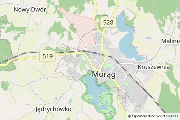 Mapa Morąg