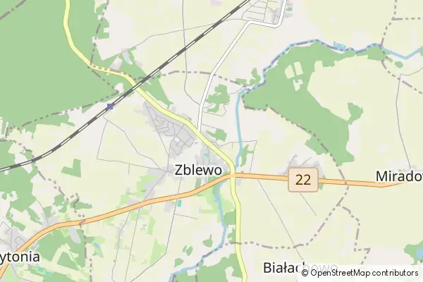 Mapa Zblewo